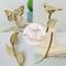NEX™ Gold Iron Butterfly Models 2-Tier Floating Wall Shelf